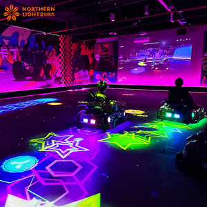 <span class=keywords><strong>Juego</strong></span> de Batalla de Go-Karts con Realidad Virtual y Realidad Aumentada, Coche Eléctrico con Proyección Interactiva para Parques de Diversiones Interiores - Product Image 6