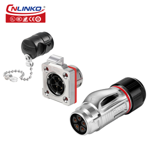 Cnlinko dây nối M20 5 pin IP68 không thấm nước hàn đồng pin cắm điện kết nối - Product Image 2