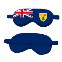 Masque de sommeil portable en soie simulée avec drapeau national de la Martinique, personnalisable en gros pour revendeurs