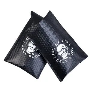 Matte Black Aluminum Foil Bag Shipping Envelope Packaging Poly Bubble Mailer Black Mailing Bags