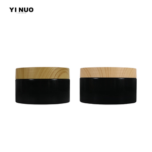 Envase cosmético vacío 30ml 50ml 80ml 100ml 150ml 500ml Frascos de plástico PET esmerilado transparente con tapas de aluminio de bambú Dia 47mm - Product Image 4