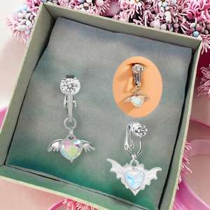 Anillo <span class=keywords><strong>de</strong></span> <span class=keywords><strong>ombligo</strong></span> <span class=keywords><strong>falso</strong></span> que no perfora el corazón cuelga el clip en el <span class=keywords><strong>ombligo</strong></span> <span class=keywords><strong>Piercing</strong></span> joyería del cuerpo <span class=keywords><strong>de</strong></span> moda al por mayor - Product Image 4