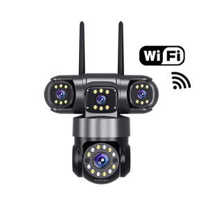 3 ống kính 8MP Wifi Máy ảnh 3 Màn hình năng lượng mặt trời Powered PTZ an ninh cho an toàn nhà được xây dựng trong mic tầm nhìn ban đêm CMOS hỗ trợ thẻ nhớ - Product Image 5