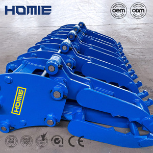 <span class=keywords><strong>Mini</strong></span>-excavatrice équipée d'une griffe hydraulique <span class=keywords><strong>fixe</strong></span> en acier pour la manutention du bois et de la pierre - Product Image 4
