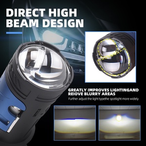 Sanvi Mini <b>H4</b> Projector Lens 130w Direct High Beam Design Mini <b>H4</b> Bi Led Reflector Mini Projector Lens for Car - Product Image 3