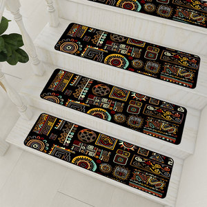 Alfombra de Poliéster Antideslizante Personalizada Bajo Demanda, Lavable, Técnica de Tufted, para Escaleras, Impresión China - Product Image 3