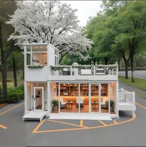 Pods modulaires urbains Espace café en acier infusé <span class=keywords><strong>de</strong></span> vert Toilettes portables pour maisons <span class=keywords><strong>de</strong></span> ville Salons Parcs Villas Magasins - Product Image 1