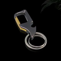 Creative Two-dimensional Aluminum Alloy Electronic Key Finder New Multi-function Keychain Men's Bottle Opener Open Express