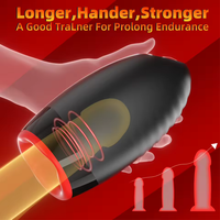 Masseur vibrant rotatif pour homme, modèle Flame Red Lips Creeping Trainer, rechargeable, masturbateur pour adulte, 9.4x18.3CM, 417.5g, MY-0284