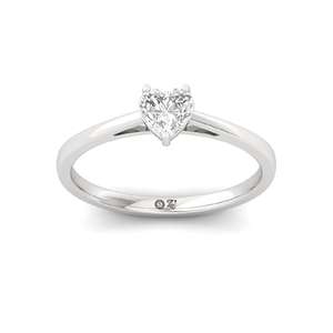 Bague de Fiançailles Solitaire Luxe Cœur Taillé en Or Massif avec Diamant CVD de Laboratoire Couleur Fantaisie pour Femme – Promesse de Mariage - Product Image 3