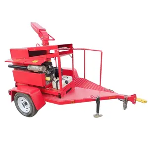 rice straw bale Crusher Chopper And Chaff Cutter blower rice straw chopped machine