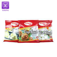 Sac en aluminium translucide de qualité alimentaire en polyéthylène imprimé personnalisé sac d'emballage d'aliments surgelés pour hamburger de poisson steak de boeuf boulette