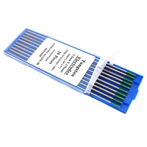 10 unidades de electrodos de tungsteno verdes 1.0/1.6/2.0/2.4/3.0/3.2/4.0x175mm, aguja de tungsteno TIG, varilla de tungsteno para soldadura pura TIG - Product Image 1