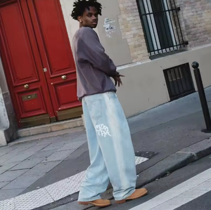 Pantaloni da <span class=keywords><strong>Uomo</strong></span> Mertra Primavera 2026, Stile Retrò a Gamba Larga e Dritta, Colore Chiaro, Vendita all'Ingrosso - Product Image 1