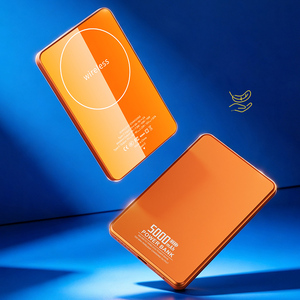 Card <b>Sized</b> Light weight Magnetic Power Bank 5000mAh 7.5mm Wired PD 22.5W 15W Wireless Power Wireless Magnetic Power Bank - Product Image 2