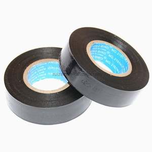 Borsa di stoffa adesiva elettrica adesiva per auto nera resistente alla temperatura ritardante di fiamma elettricista nastro sottile 25 m - Product Image 1