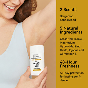 Protection naturelle contre la transpiration sans aluminium, protection contre les odeurs, fraîcheur longue durée 48h, déodorant anti-transpirant en stick pour femmes et hommes - Product Image 2