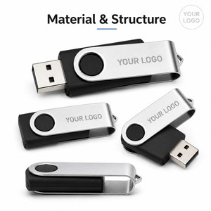 Custom Logo Swivel USB Flash Drive 360 Degree Rotating <b>Memory</b> <b>Stick</b> for Business Promotional Gift Bulk Pen Drive 64GB 32GB - Product Image 4