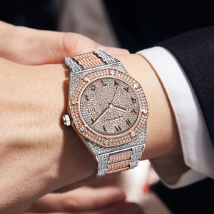 Orologio al Quarzo Personalizzato Hip-Hop di Lusso con Cassa in Acciaio Inossidabile e Quadrante Luminoso per <span class=keywords><strong>Uomo</strong></span> e Donna - Product Image 6