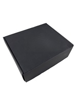 Boîtes en carton ondulé noir de luxe personnalisées avec logo, boîtes cadeaux haut de gamme pour l'expédition et l'emballage de parfums