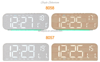 Horloge murale de table numérique LED multifonctionnelle YIDA TIME avec affichage de la température, de la date, du jour de la semaine et veilleuse