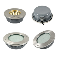 Luz LED RGB RGBW para Piscina Sumergible, 12V CA, IP68, Material de Acero Inoxidable, Sin Nicho