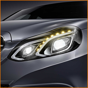 Para <span class=keywords><strong>Benz</strong></span> Clase E W212 2009 2010 2011 2012 2013 <span class=keywords><strong>2014</strong></span> 2015, Faro Delantero Bi Xenón con Proyector, Actualización de Diseño Superior, Accesorios LED DRL - Product Image 4