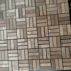 Gạch lát mosaic hình dạng bất quy tắc vân gỗ đá cẩm thạch thiết kế hiện đại dùng cho phòng tắm, ngoài trời & trang trí sàn nhà