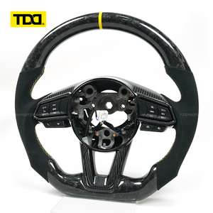 พวงมาลัยคาร์บอนไฟเบอร์แท้ TDD สำหรับรถยนต์มาสด้า RX-7 CX-4 CX-5 CX5 RX7 Axela Atenza RX8 - Product Image 4