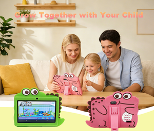 Factory Cheap <b>7</b> Inch Educational School Learning Games <b>Tablet</b> PC with Android 15 4+64GB Wi-Fi Anti-Drop Protective Case Toys New - Product Image 2