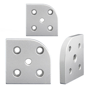 Bloc de connexion de profilé en aluminium massif, composants industriels avec plaque de support de pied accessoire - Product Image 3