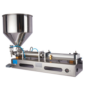 Máquina Llenadora de Líquidos Viscosos Semiautomática para Mantequilla de Maní, Yogur, Salsas, Cremas Cosméticas, Llenadora Neumática Horizontal de Botellas - Product Image 2