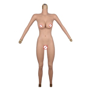 <span class=keywords><strong>Lingerie</strong></span> de travestissement intégrale en silicone réaliste avec bras et pieds, formes mammaires et vagin - Product Image 6