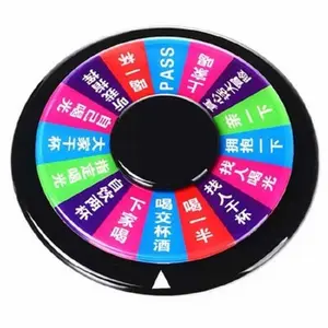 턴테이블 마시는 바퀴 탁상 게임 재미있는 파티 보드 게임 아크릴 비즈니스 활동 파티를위한 행운 게임