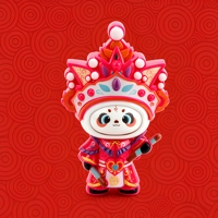 Porte-clés en PVC en gros, motif panda créatif à visages interchangeables et dansants, jouets mignons et exquis pour enfants, cadeau