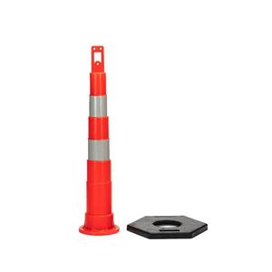 プラスチック警告デリネータブラックポストベース付き2025,交通フレキシブルソフト視認性の高いPE + ゴム - Product Image 4