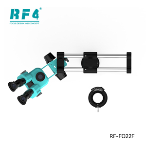 Microscopio <span class=keywords><strong>Stereo</strong></span> Trinoculare RF4 RF-6555PRO-FO22/FO22F 6.5-55x con Lente CTV 0.48x, Supporto a Doppio Braccio WF10X/22MM, Antipolvere IP53, <span class=keywords><strong>LED</strong></span> - Product Image 5