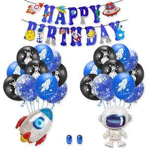 Weltraum Geburtstags feier Dekorationen Pack Luftballons Set <span class=keywords><strong>Astronaut</strong></span> Ballon Rakete Ballon Jungen Geburtstags feier Dekorationen - Product Image 6