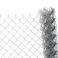 Clôture en treillis métallique galvanisé de calibre 9 / Chaîne de cyclone en vinyle plastique PVC pour autoroute, chemin de fer, temporaire