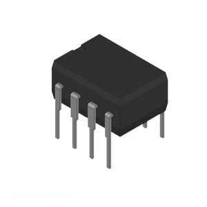 8 DIP (0.300 นิ้ว, 7.62 มม.) BOM IC มีสินค้าในสต็อก ชิ้นส่วนอิเล็กทรอนิกส์ ซื้อ CS3843BGN8 ตัวควบคุม PWM โหมดกระแสไฟ 1A สำหรับการจัดการพลังงาน - Product Image 1