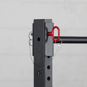 Vente directe usine – Barre de traction réglable de 1,25 pouce pour support de squat autonome, ajustement rapide par broche - Product Image 3