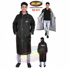 Impermeable Reversible de PVC Moderno, Simple y Clásico para Hombre y Mujer, Abrigo de Viaje para Adultos - Product Image 1