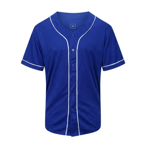 Maillot de baseball personnalisé de haute qualité, vente en gros, tenue d'équipe, uniforme de baseball sublimé, logo personnalisé, entièrement boutonné, cousu, sport, 100% coton - Product Image 1