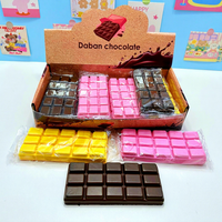 Jouet Squishy en PU en forme de barre de chocolat simulée, à récupération lente, anti-stress, pour adultes et enfants