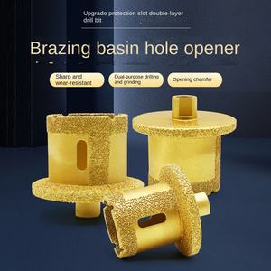 ダイヤモンドコアドリルビット 真空ろう付け式 洗面器/シンク穴開け用 グラナイト・大理石・タイル・セラミック用 - Product Image 2