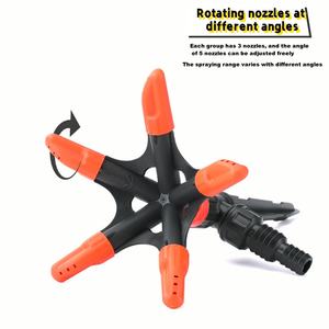 Irrigatore Rotante a 360 Gradi Irrigazione Automatica per Fiori e Verdure Tubo dell'Acqua Spruzzatore Irrigazione Giardino e Prato - Product Image 2