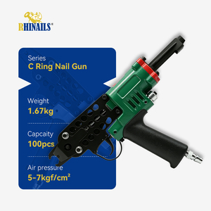 Pistola de anillas de cerdo OEM de fábrica personalizada de alta calidad para fijación de resortes en tapicería de sofás y muebles, grapadora de anillas en C neumática SC7C - Product Image 5