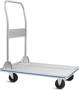 Camión de plataforma de aluminio plegable para garaje móvil, carrito de empuje con plataforma móvil de 780 libras, carro de mano rodante - Product Image 1