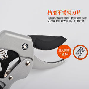 กรรไกรตัดแต่งกิ่ง LaoHuaJi โลหะผสมเหล็ก สีเทา ขนาด 18 ซม. เครื่องมือทำสวนผลไม้ ผลิตในไต้หวัน - Product Image 4