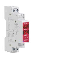 Layar Digital LED Kecerahan Tinggi Tiga Fasa AC/DC Hz Meter Pengukur Tegangan Arus Frekuensi Suhu Monitor Multi-Fungsi